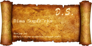 Dima Sugárka névjegykártya